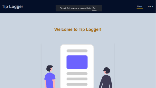 Blog application gif